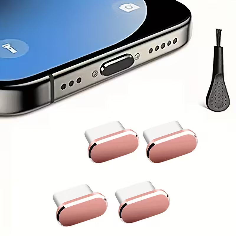 MEDIAN USB-C vtič za prah s ščetko - črn